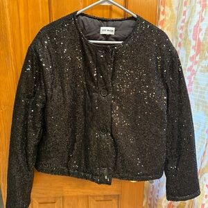 Steve Madden Black Lace Blazer Elegant Formal Wear